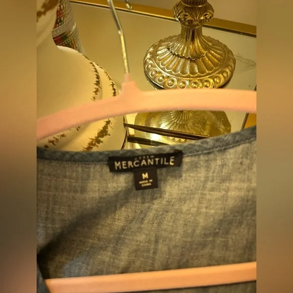 J. Crew Mercantile Denim Blue Jumpsuit - Picture 8 of 8